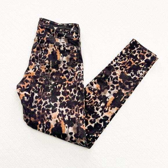 AG The Farrah High-Rise Skinny Ankle Printed Denim Jeans Size 27 - Picture 8 of 8